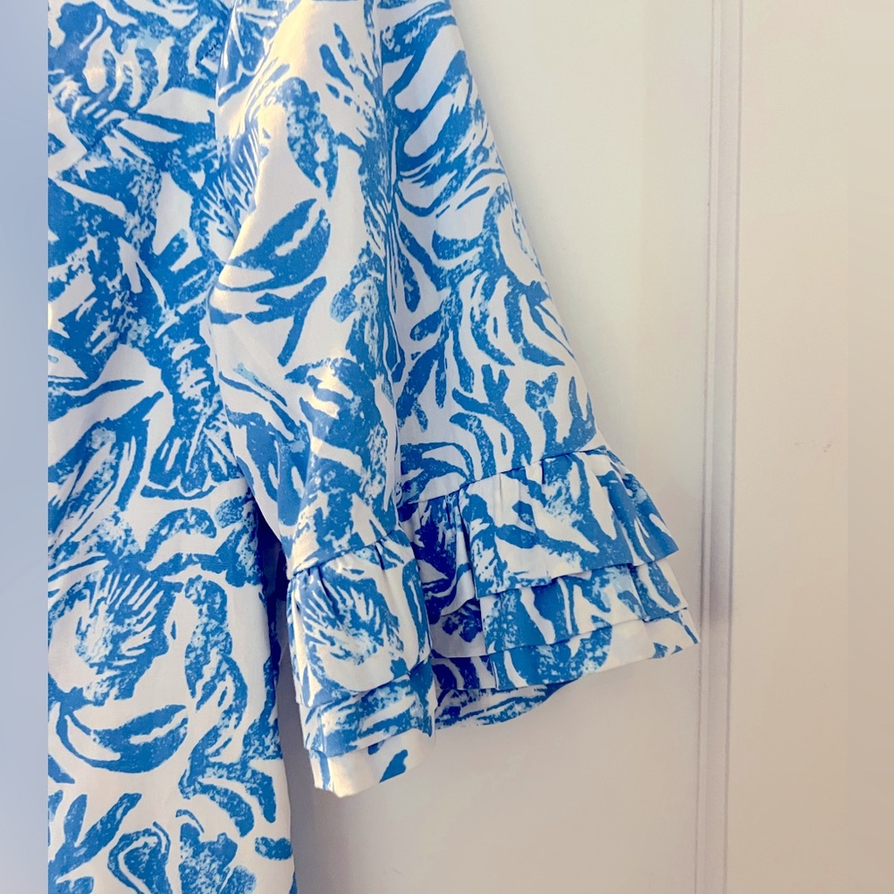 Lilly Pulitzer Blue Fiesta Stretch Dress - Picture 10 of 11